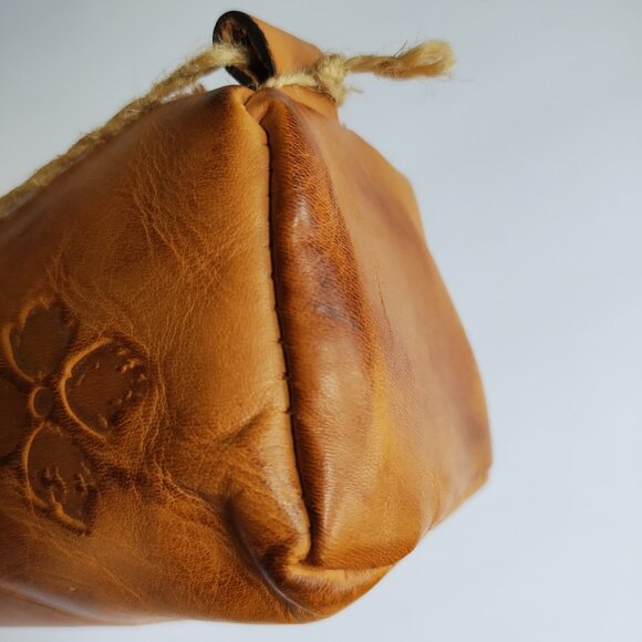 Patricia Nash Isla Oblong Case Riot Rust Leather Pencil Cosmetic Bag NWT - Picture 10 of 16